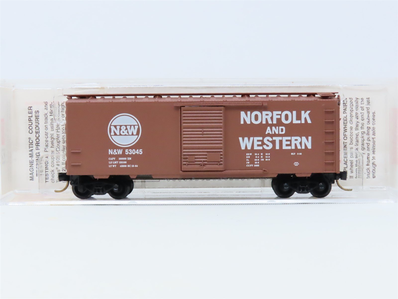 N Micro-Trains MTL #20039 N&W Norfolk And Western 40' Single Door Box Car #53045