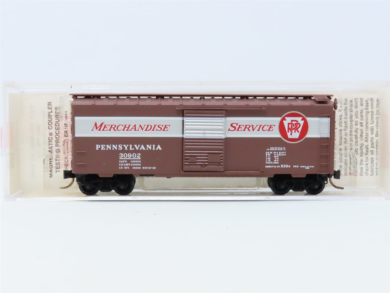 N Scale Micro-Trains MTL #20066 RPR Pennsylvania Merchandise 40' Box Car #30902