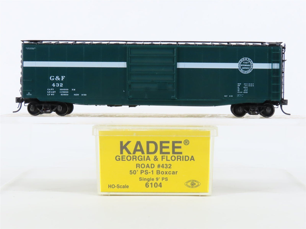 HO Scale Kadee #6104 G&amp;F Georgia &amp; Florida 50&#39; Single Door Box Car #432