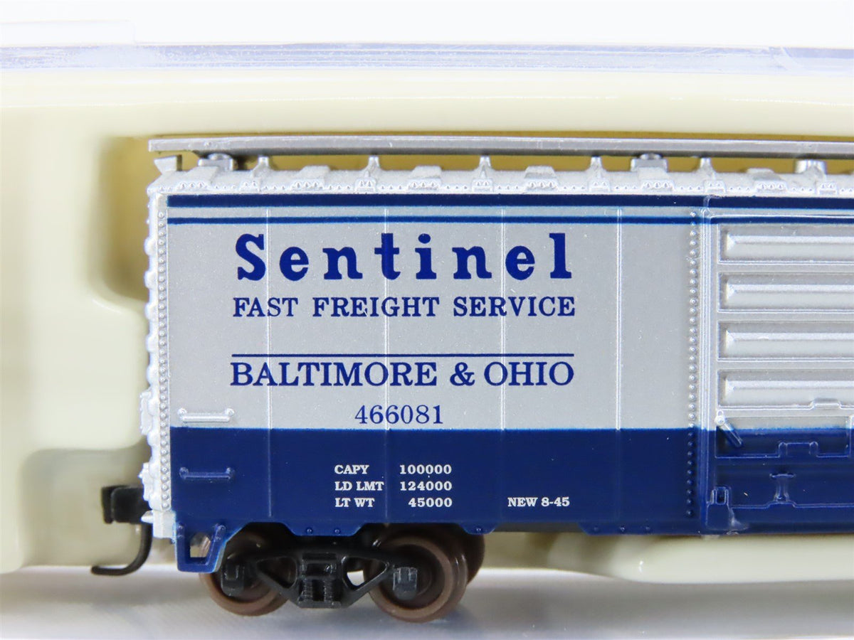 N Atlas 34243 B&amp;O Baltimore &amp; Ohio &quot;Sentinel&quot; 40&#39; Single Door Box Car #466081