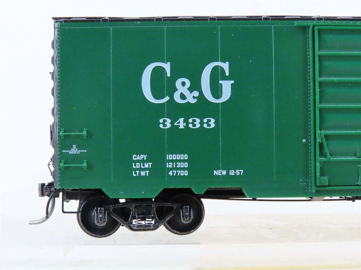 HO Scale Kadee #5258 C&amp;G Columbus &amp; Greenville 40&#39; Single Door Box Car #3433