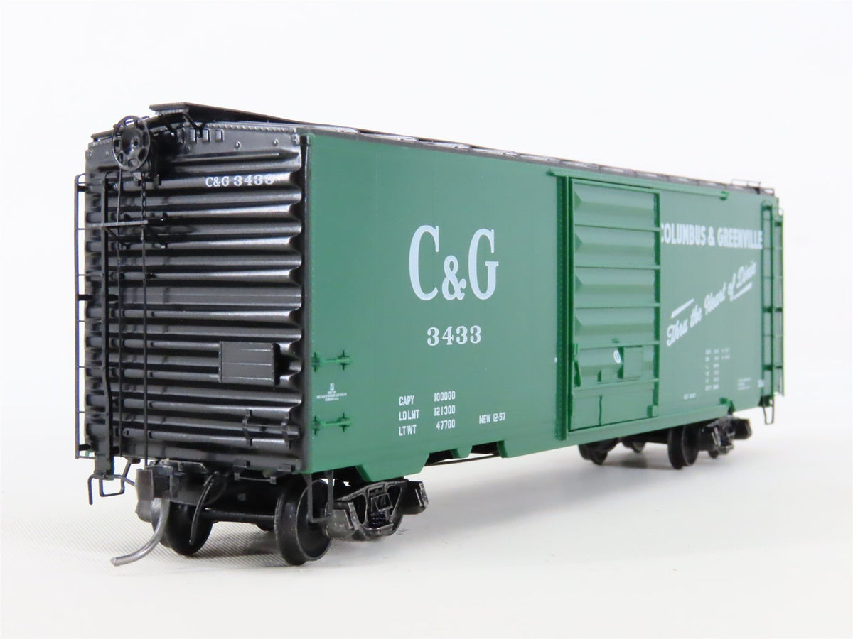 HO Scale Kadee #5258 C&amp;G Columbus &amp; Greenville 40&#39; Single Door Box Car #3433