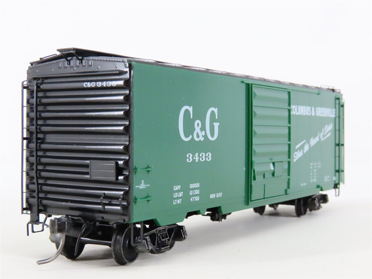 HO Scale Kadee #5258 C&amp;G Columbus &amp; Greenville 40&#39; Single Door Box Car #3433