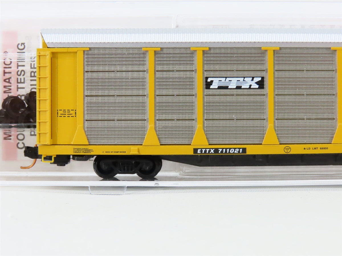 N Scale Micro-Trains MTL 11100020 TTX 89&#39; Tri-Level Closed Auto-Rack #711021