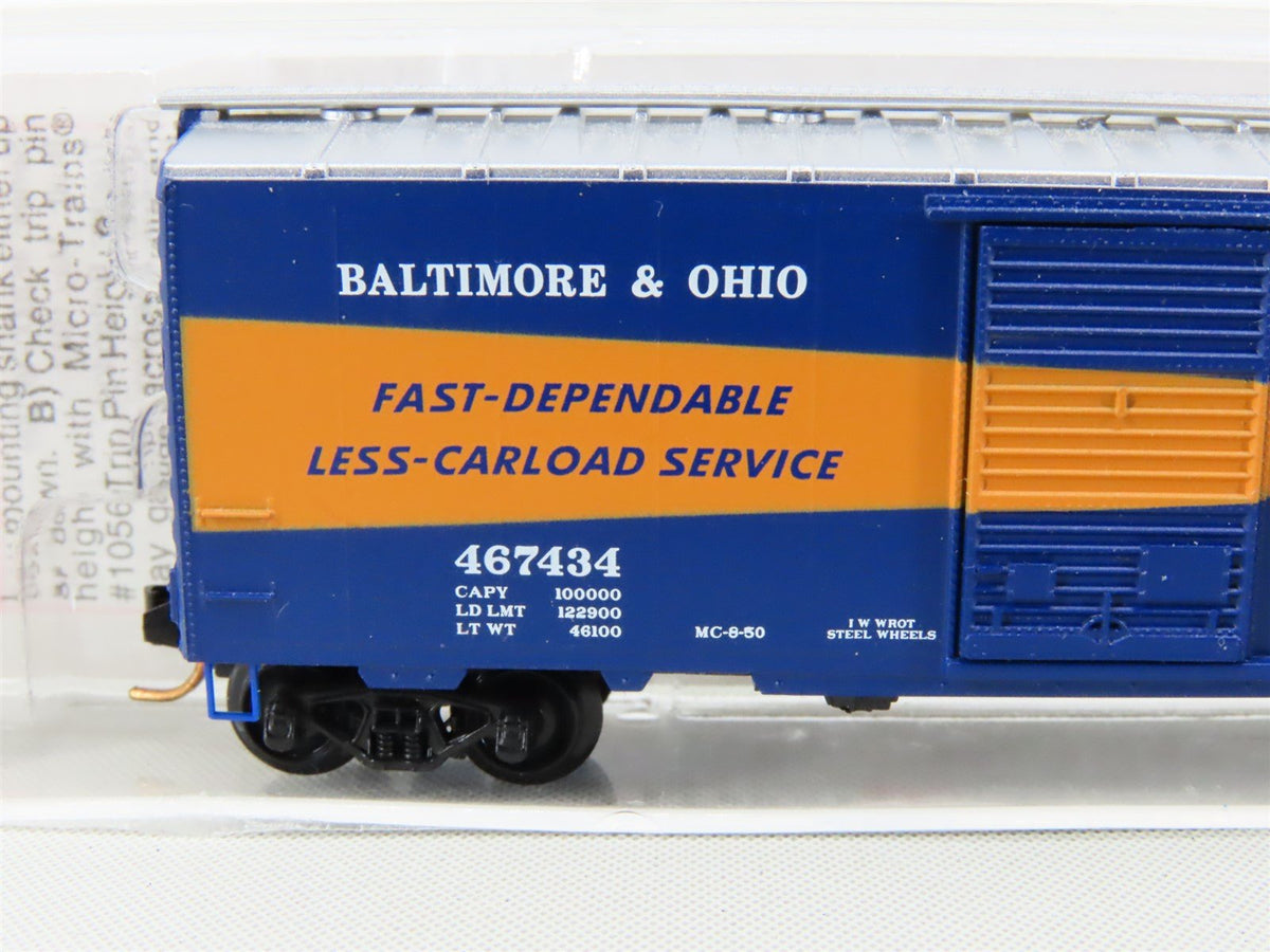 N Micro-Trains MTL 20266 B&amp;O Baltimore &amp; Ohio &quot;Time-Saver&quot; 40&#39; Box Car #467434