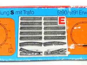 HO Scale 3-Rail AC Marklin 5190 Track Extension Set E w/Manual Turnouts