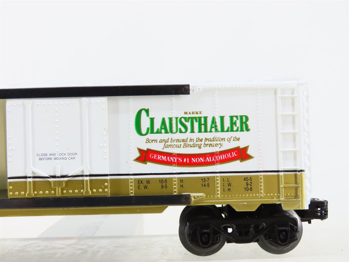 O27 Gauge 3-Rail Labatt&#39;s/K-Line K751403 Clausthaler Non-Alcoholic Beer Reefer