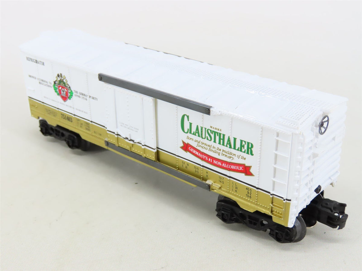 O27 Gauge 3-Rail Labatt&#39;s/K-Line K751403 Clausthaler Non-Alcoholic Beer Reefer