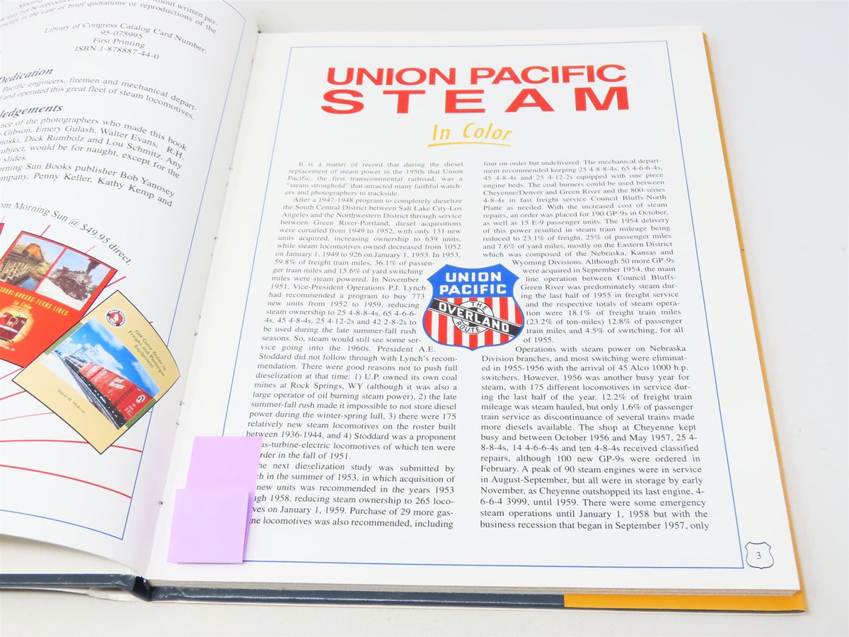 Morning Sun-Union Pacific Steam in Color by Lloyd E. Stagner ©1995 HC Book