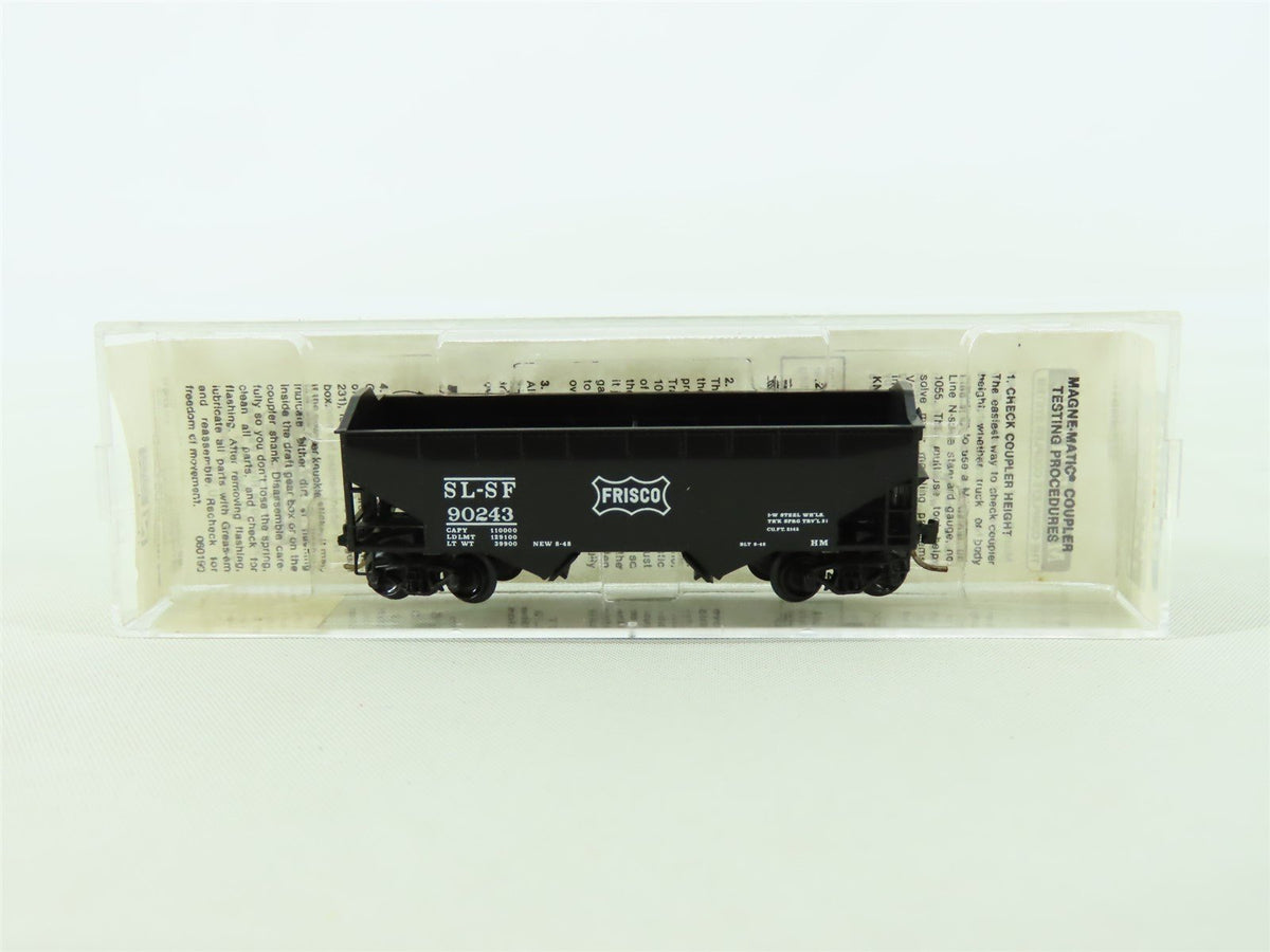 N Scale Micro-Trains MTL 88010 SL-SF Frisco 33&#39; 2-Bay Hopper #90243