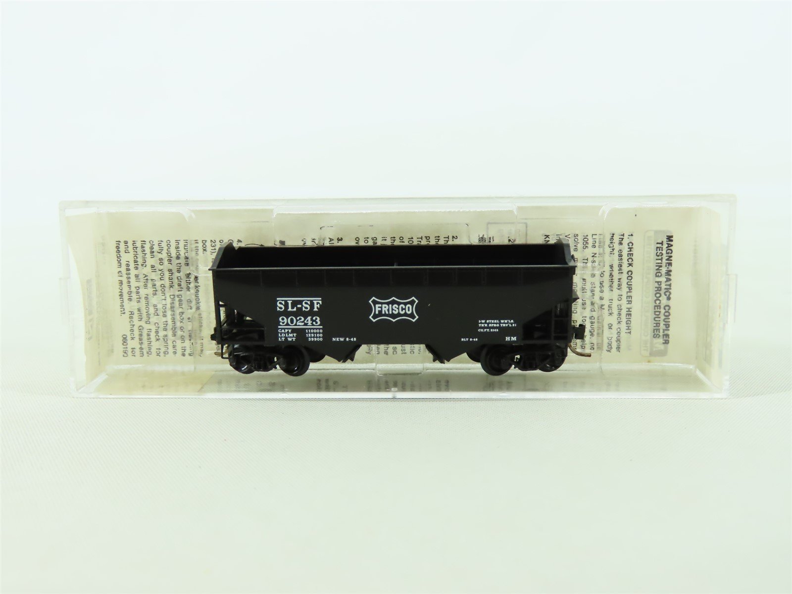 N Scale Micro-Trains MTL 88010 SL-SF Frisco 33' 2-Bay Hopper #90243