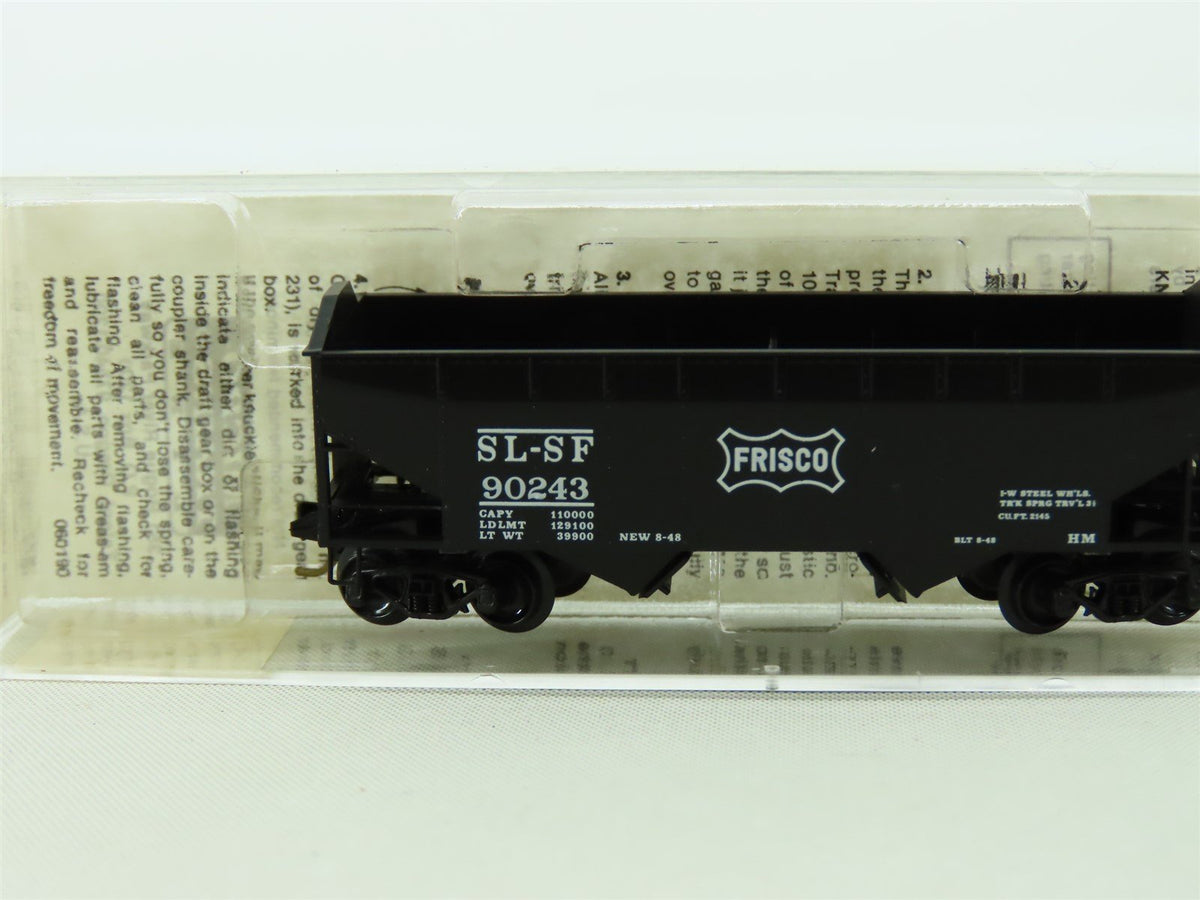 N Scale Micro-Trains MTL 88010 SL-SF Frisco 33&#39; 2-Bay Hopper #90243