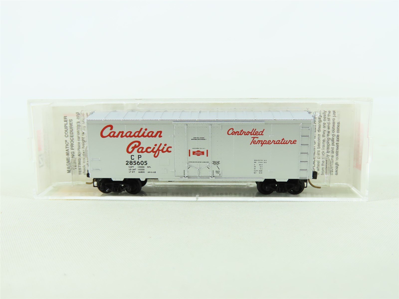 N Scale Micro-Trains MTL 74040/3 CP Canadian Pacific 40' Box Car #285605