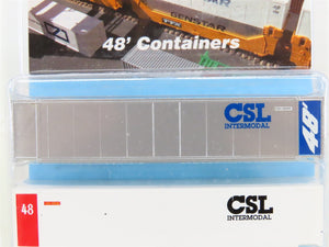 N Deluxe Innovations #8240 CSXU CSL (Silver) 48' Smooth Side Containers (2)