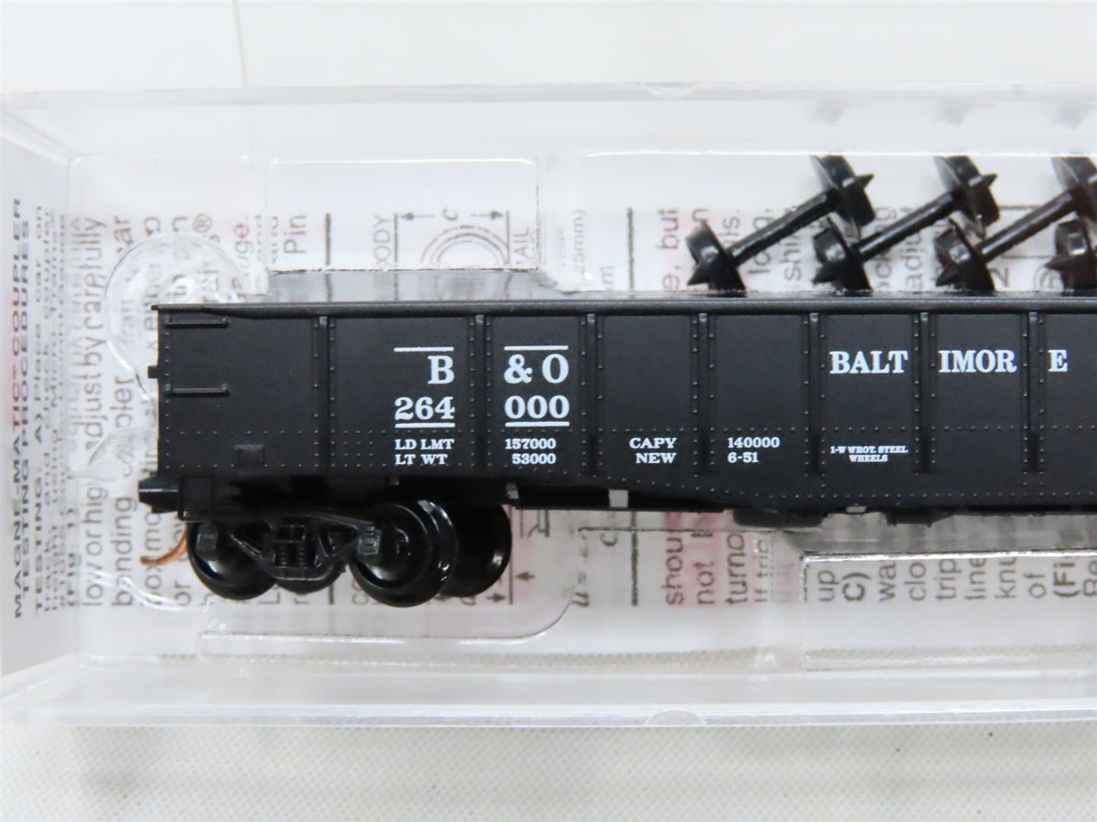 N Scale Micro-Trains MTL #105030 B&amp;O Baltimore &amp; Ohio 50&#39; Steel Gondola #264000
