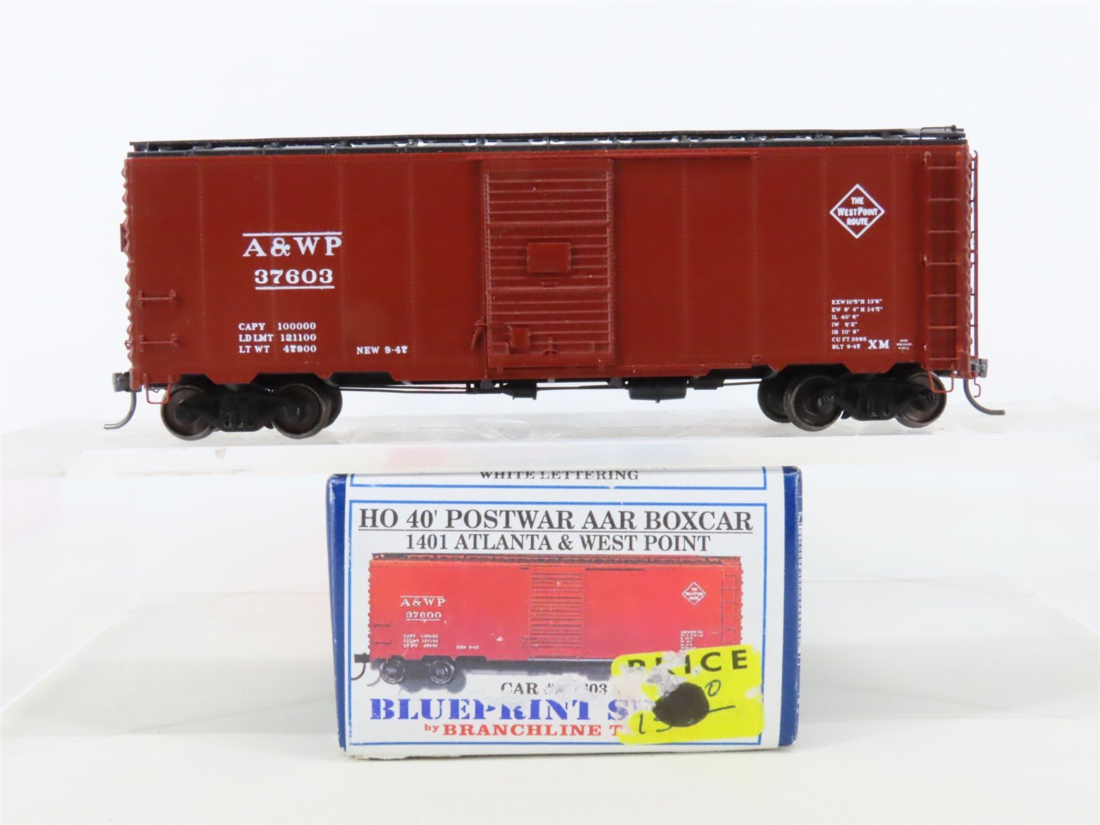 HO Branchline Blueprint Series #1401 A&WP West Point Route 40' Box Car #37603