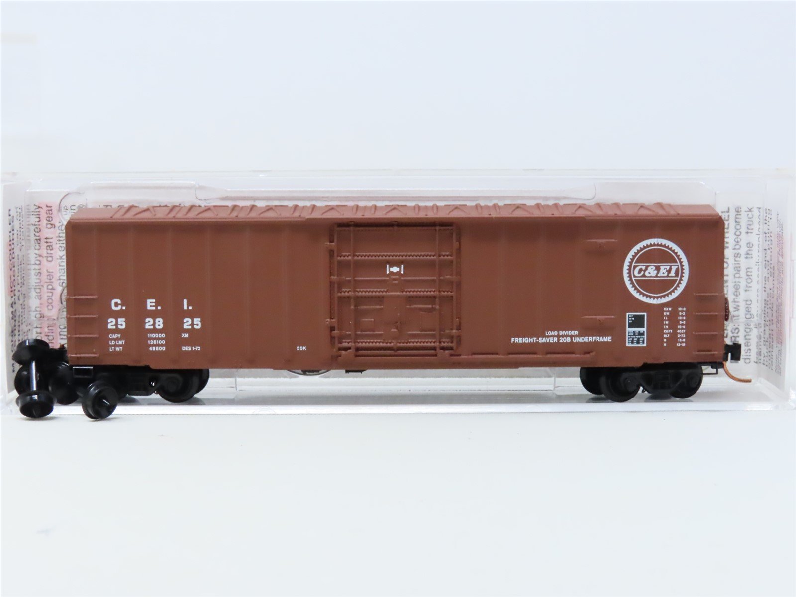 N Micro-Trains MTL #27030 CEI Chicago & Eastern Illinois 50' Box Car #252825