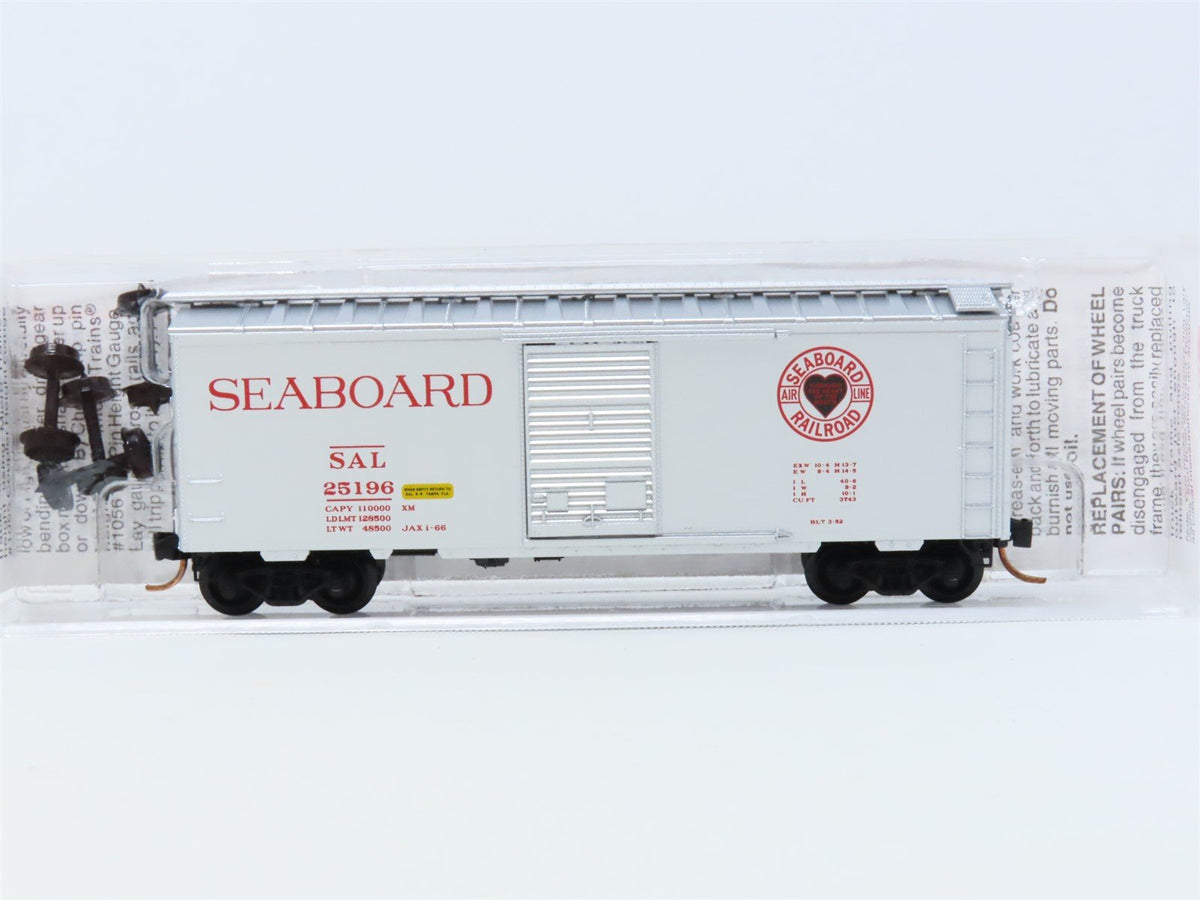 N Micro-Trains MTL #20616 SAL Seaboard Air Line Railroad 40&#39; Box Car #25196