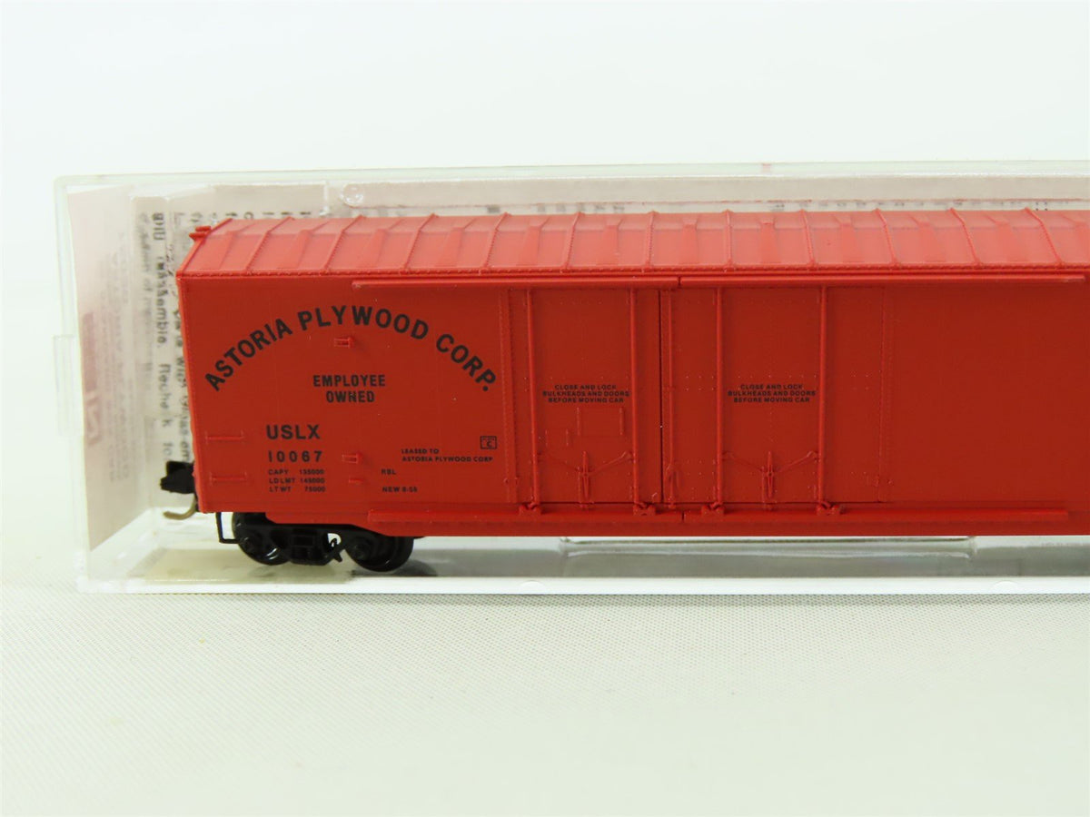 N Scale Micro-Trains MTL 75020 USLX Astoria Plywood 50&#39; Standard Box Car #10067