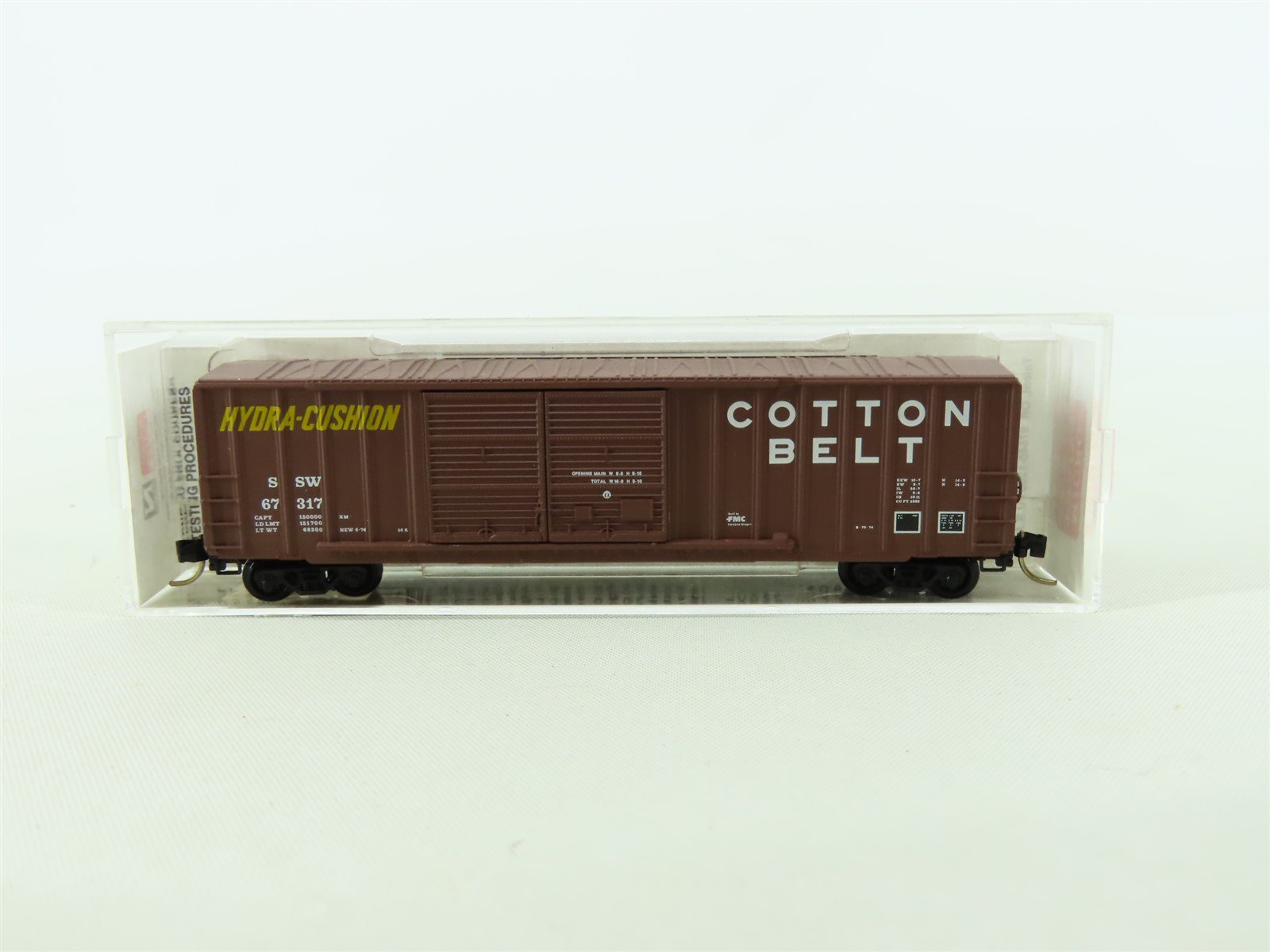 N Scale Micro-Trains MTL 30060 SSW Cotton Belt 50' Rib Side Box Car #67317