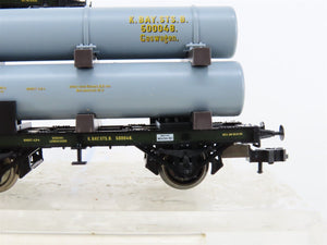 HO Scale Marklin 46600 K.Bay.Sts.B. Royal Bavarian Gas Cylinder Cars 3-Unit Set