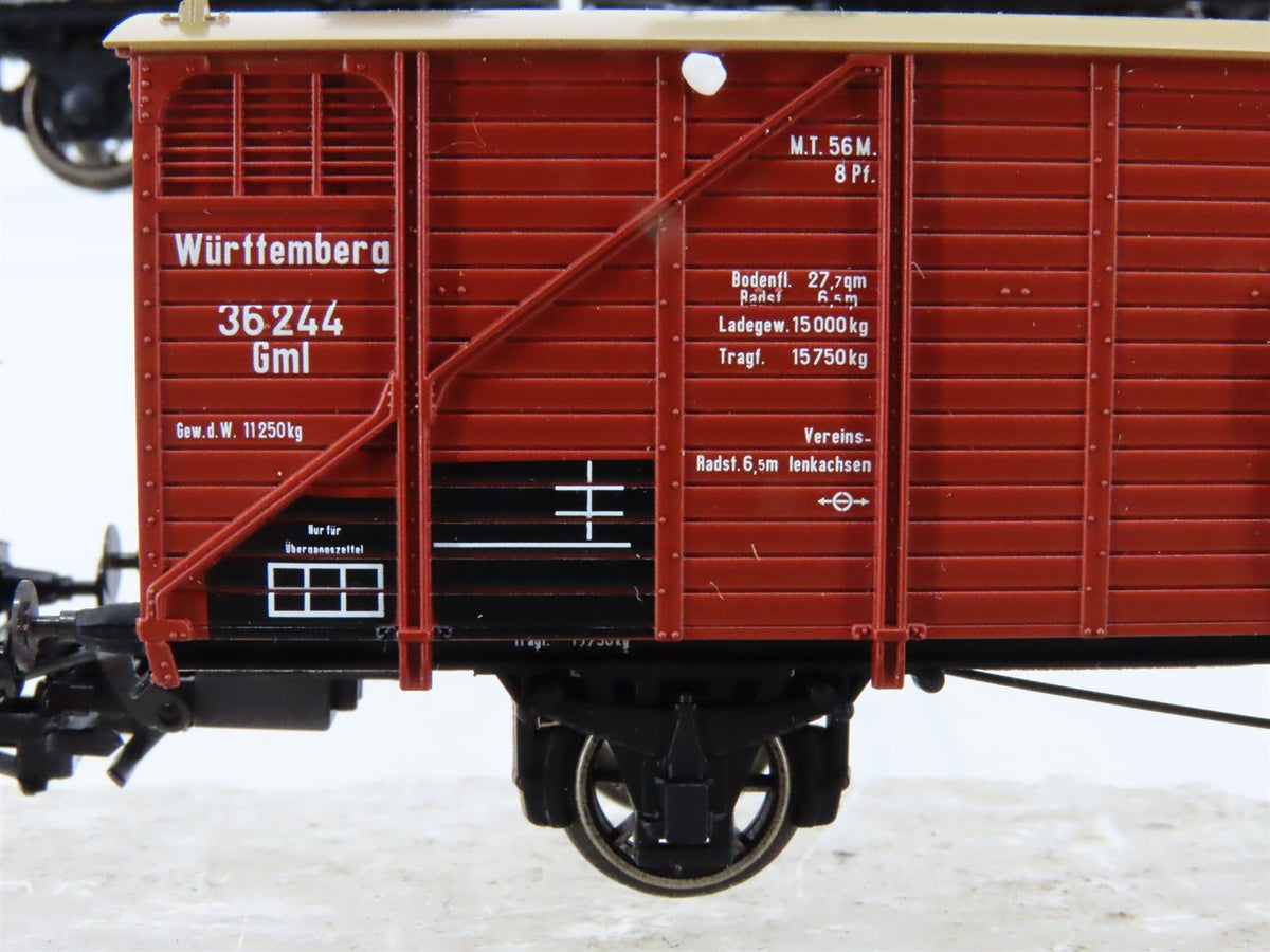 HO Marklin 45101 K.W.St.E. &amp; Baden &quot;Geislinger Grade&quot; 6-Car Freight Set