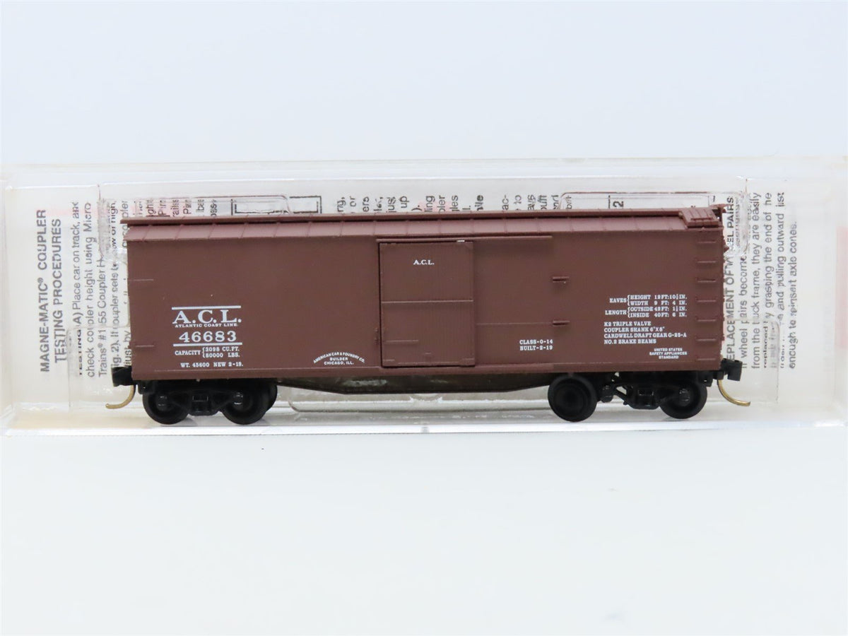 N Scale Micro-Trains MTL #39080 ACI Atlantic Coast Line 40&#39; Box Car #46683
