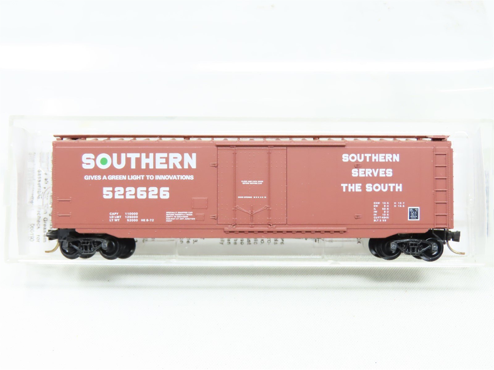 N Scale Micro-Trains MTL 32240 SOU Southern 50' Plug Door Box Car #522626