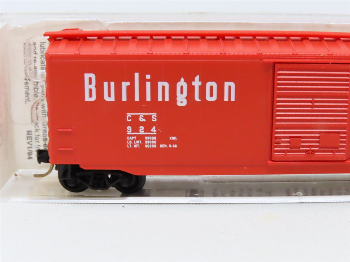 N Micro-Trains MTL #31260 C&amp;S Burlington Route 50&#39; Single Door Box Car #924