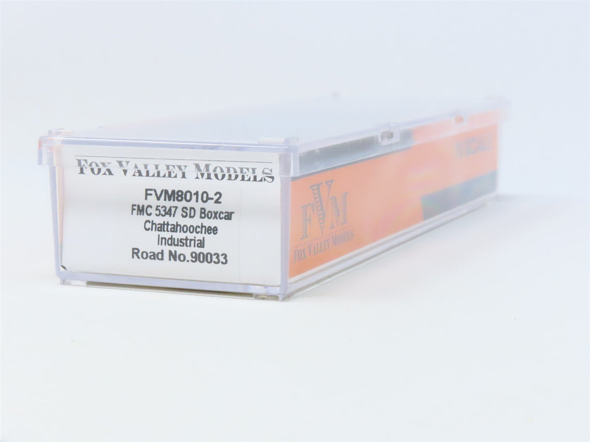 N Fox Valley FVM 8010-2 CIRR Chattahoochee Industrial FMC 50&#39; Box Car #90033