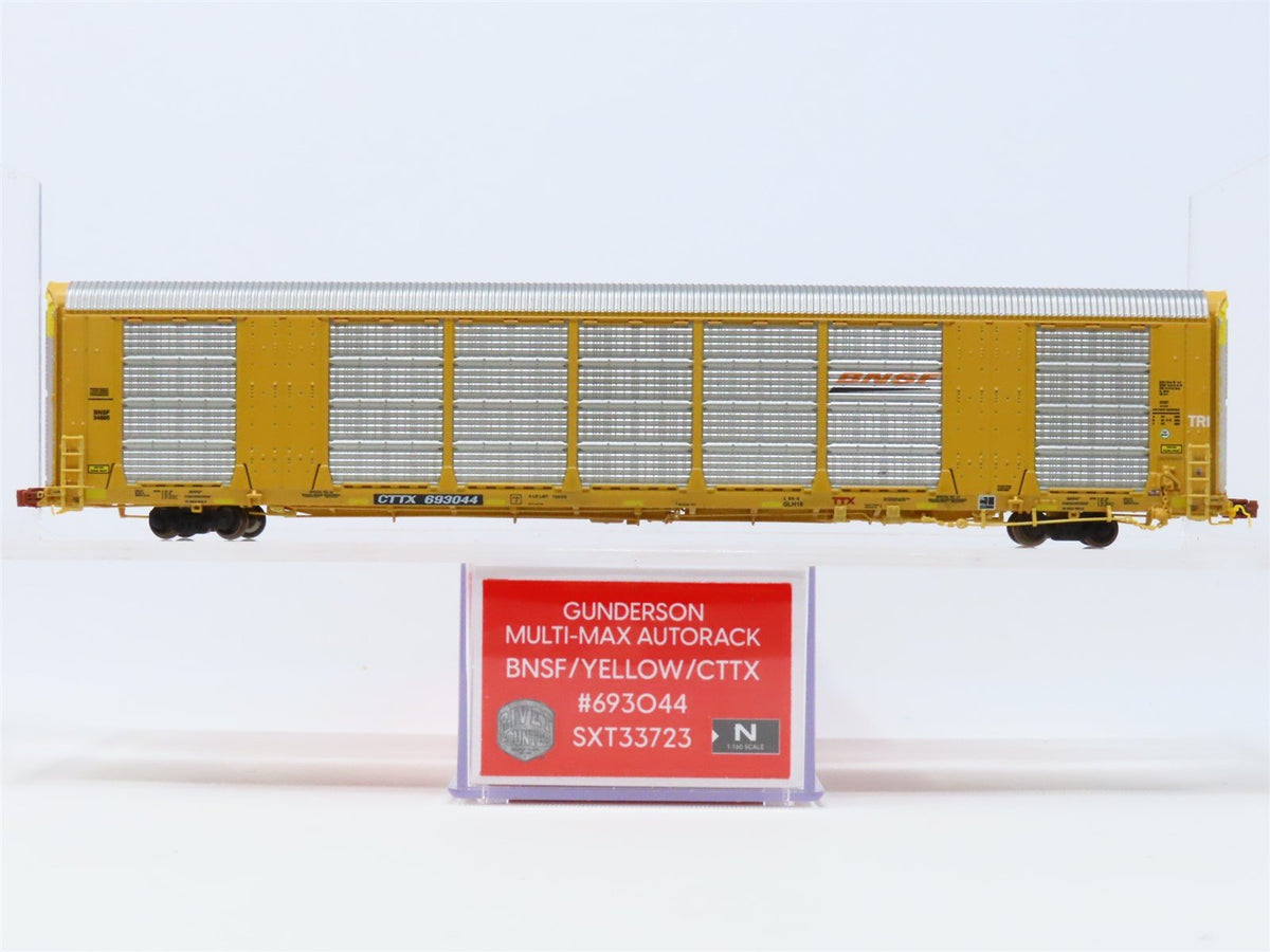 N Scaletrains SXT33723 BNSF CTTX Yellow Gunderson Multi-Max Autorack #693044