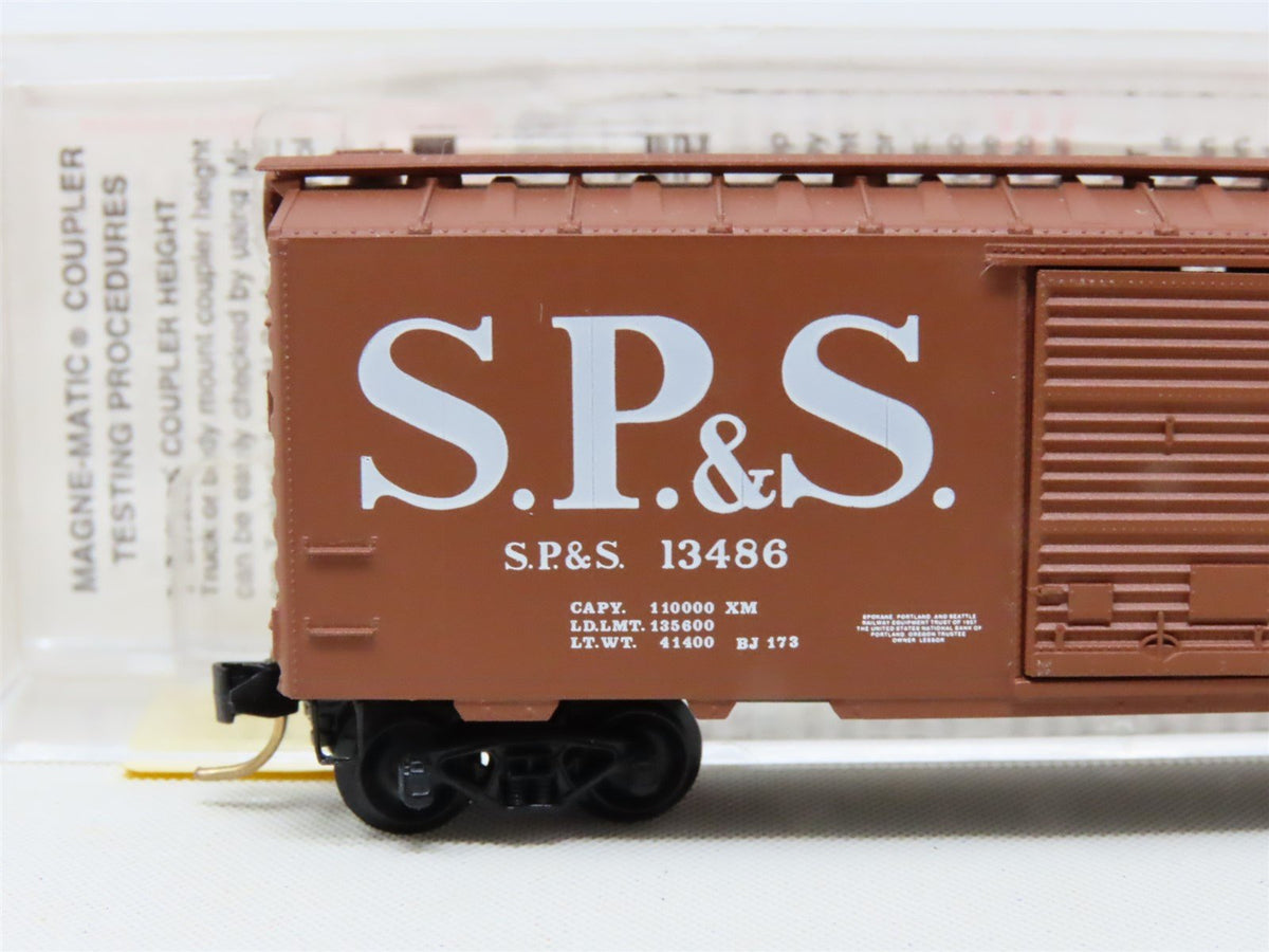 N Micro-Trains MTL #20246 SP&amp;S Spokane Portland &amp; Seattle 40&#39; Box Car #13486