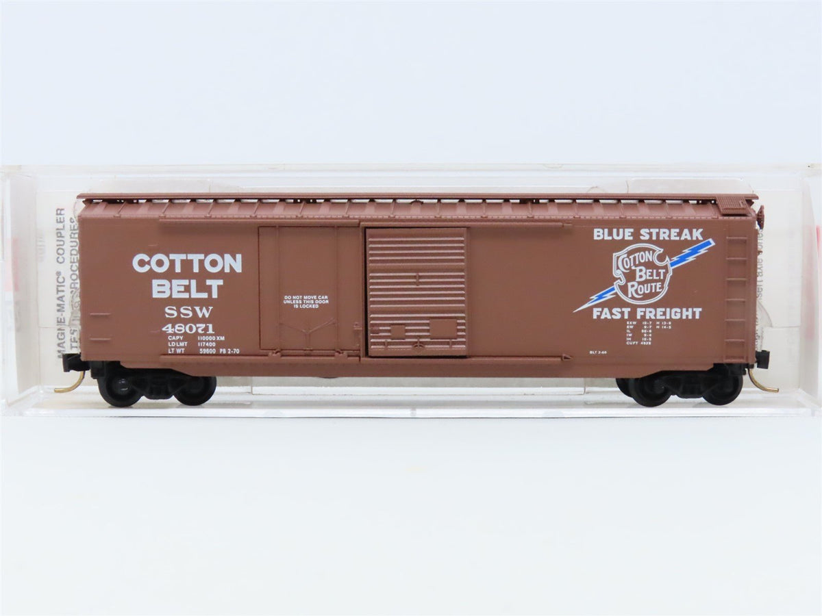 N Scale Micro-Trains MTL #33060 SSW Blue Streak Cotton Belt 50&#39; Box Car #48071