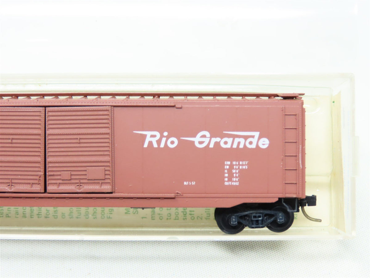 N Scale Micro-Trains MTL Kadee 34105 D&amp;RGW Rio Grande Box Car #63555-Blue Label