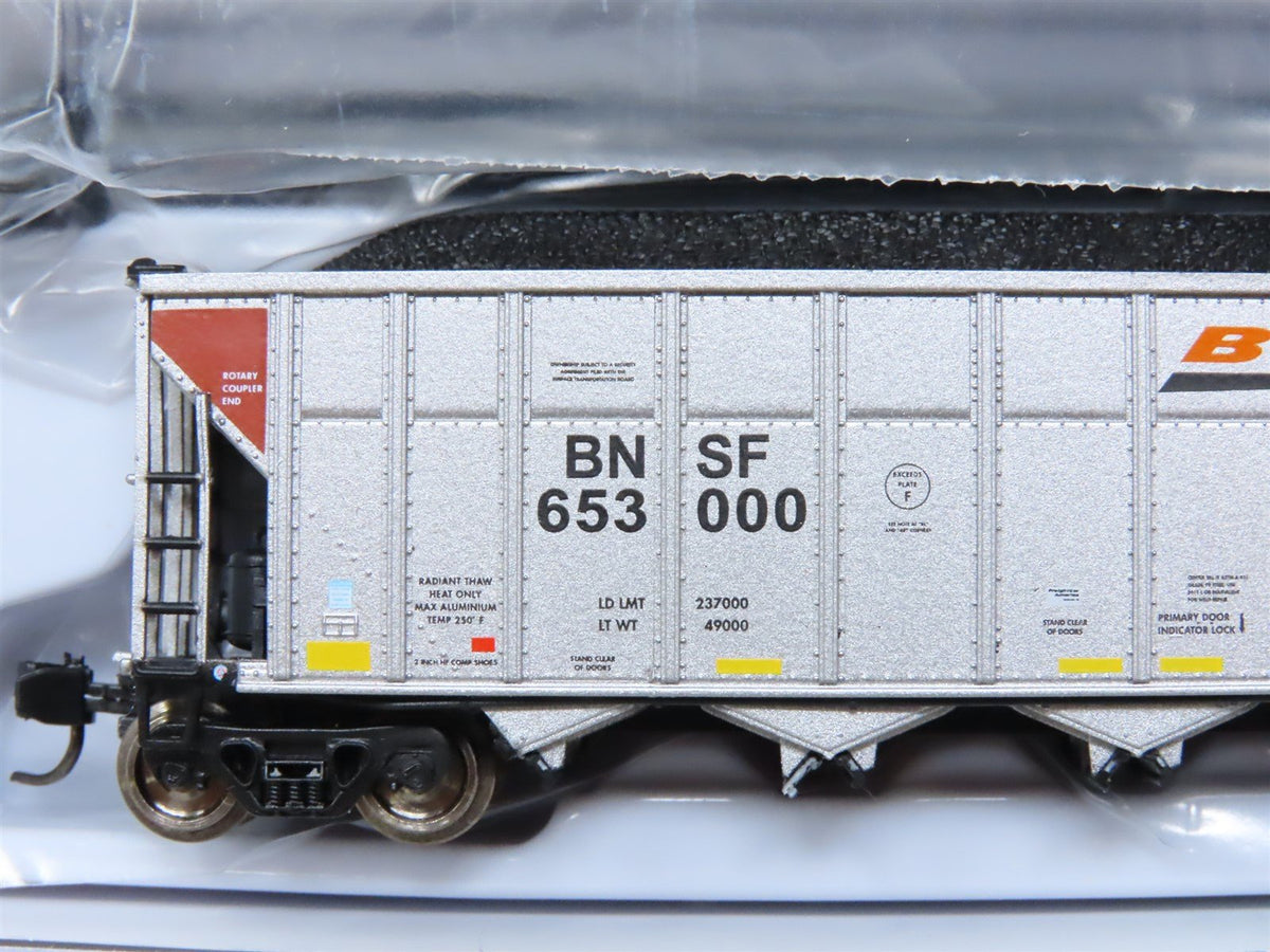 N Rapido 538002A BNSF &quot;Wedge&quot; AutoFlood III 5-Bay Coal Hopper #653000 w/Load