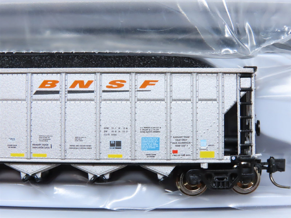 N Rapido 538002A BNSF &quot;Wedge&quot; AutoFlood III 5-Bay Coal Hopper #653000 w/Load