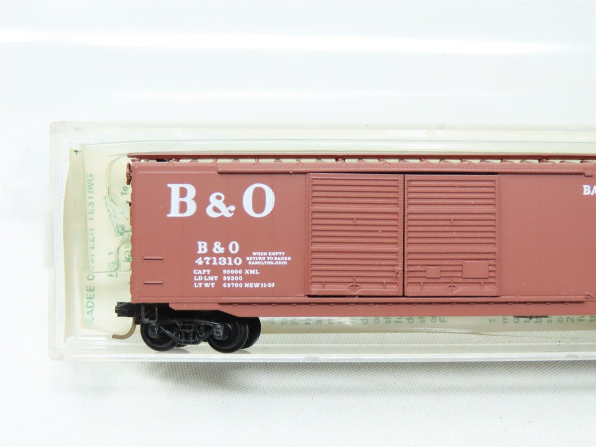 N Micro-Trains MTL Kadee 34151 B&amp;O &quot;Sentinel&quot; 50&#39; Box Car #471310-Blue Label