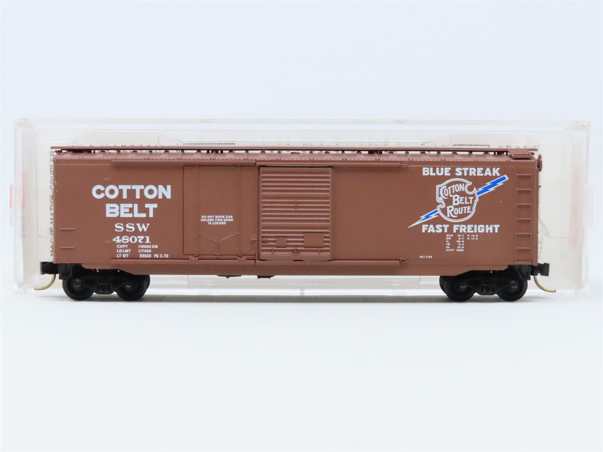 N Scale Micro-Trains MTL #33060 SSW Blue Streak Cotton Belt 50&#39; Box Car #48071