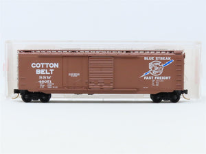 N Scale Micro-Trains MTL #33060 SSW Blue Streak Cotton Belt 50' Box Car #48071