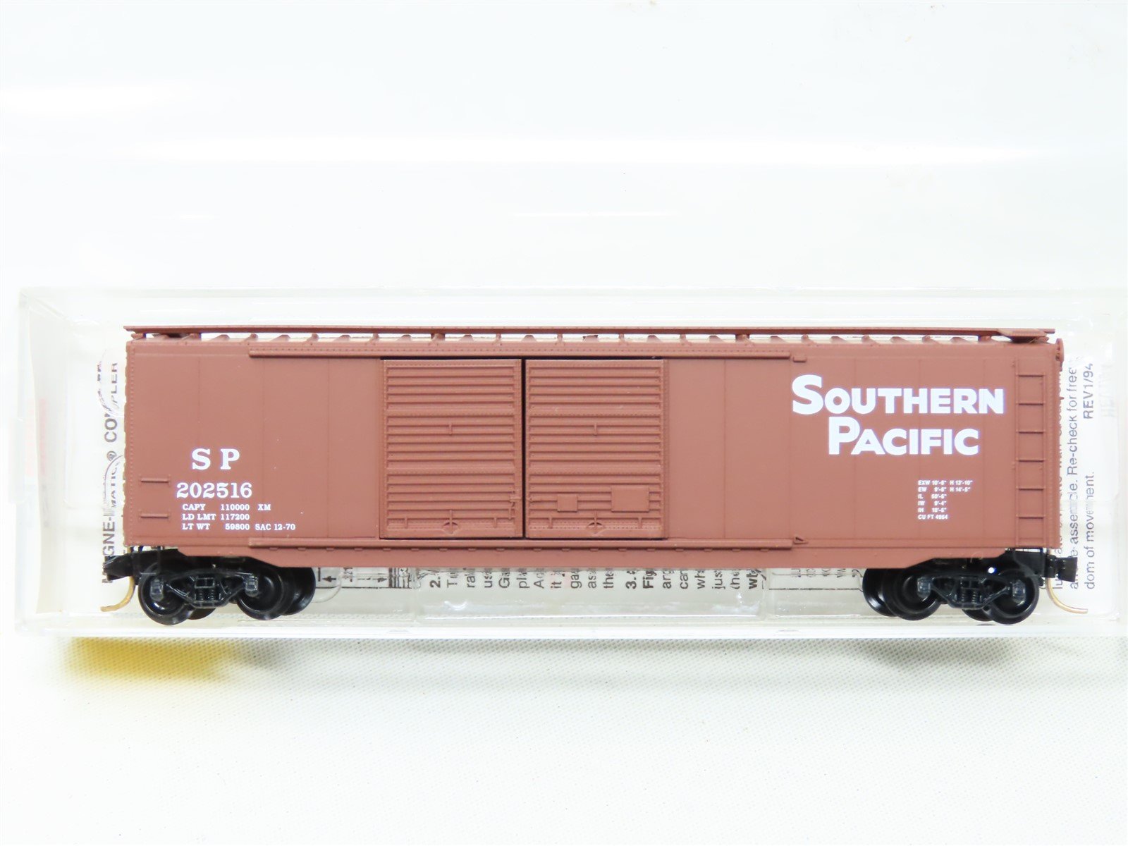 N Scale Micro-Trains MTL 34050 SP Southern Pacific Double Doors Box Car #202516