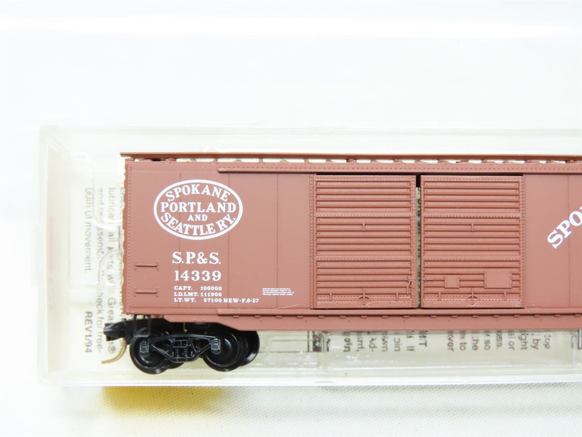 N Scale Micro-Trains MTL 34210 SP&amp;S Spokane Portland &amp; Seattle 50&#39; Boxcar #14339
