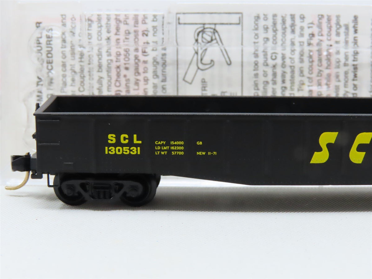 N Micro-Trains MTL #105040 SCL Seaboard Coast Line 50&#39; 14 Panel Gondola #130531