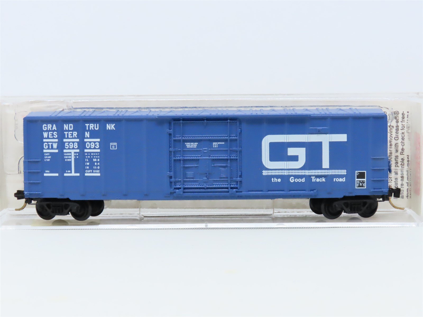 N Scale Micro-Trains MTL #27220 GTW Grand Trunk Western 50' Box Car #598093