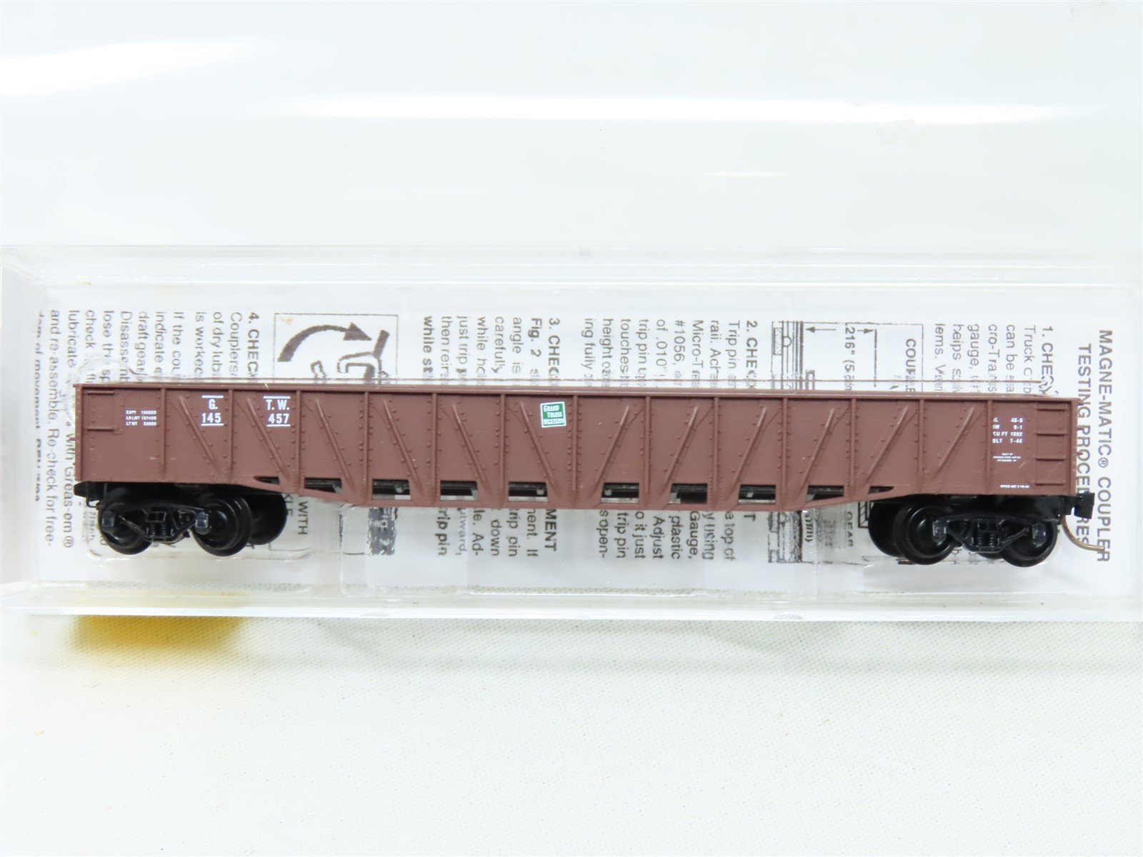 N Micro-Trains MTL 63010 GTW Grand Trunk Western 50' Composite Gondola #145457