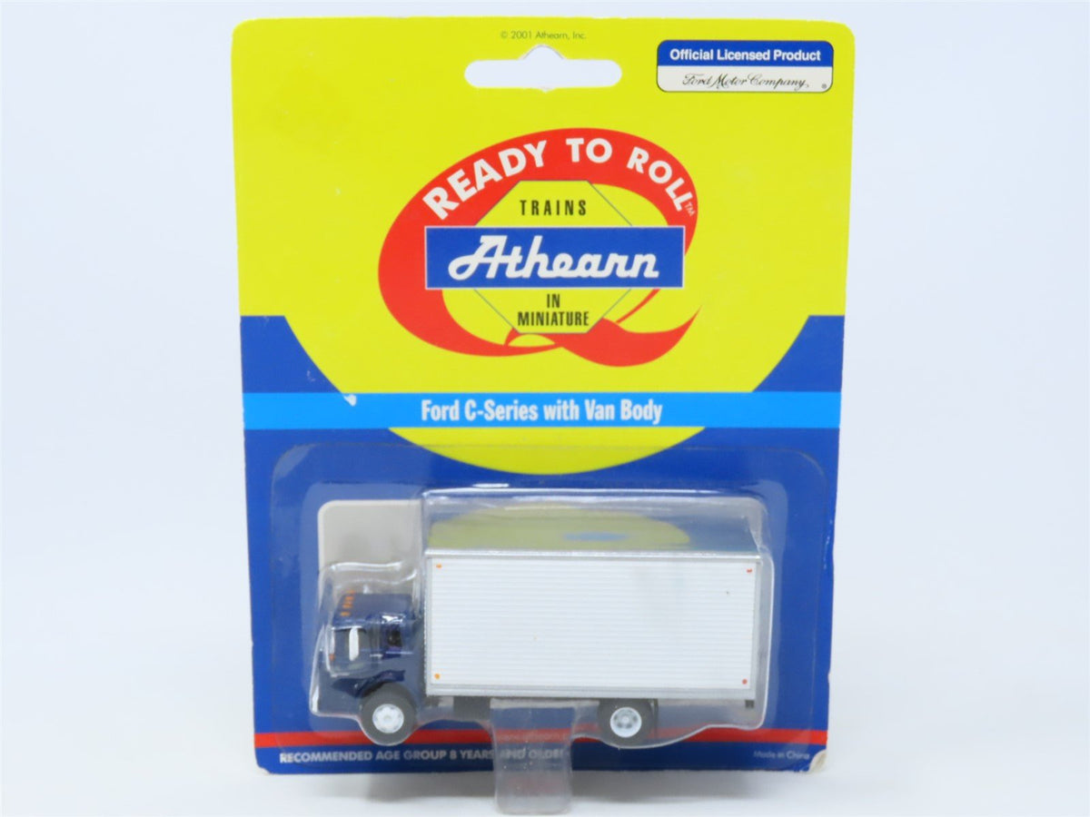 HO Scale Athearn #02743 Ford C-Series Truck w/ Van Body - Blue