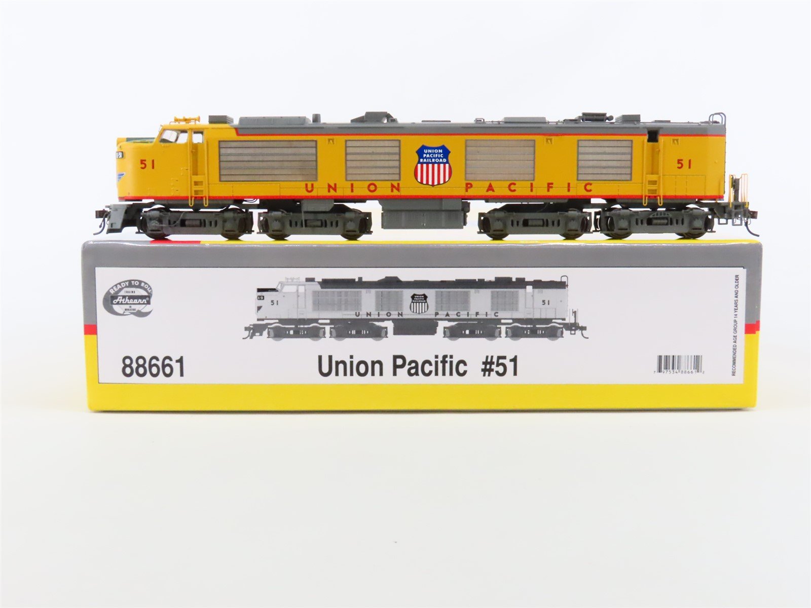 HO Scale Athearn 88661 UP Union Pacific GTEL Gas Turbine #51 - DCC Ready
