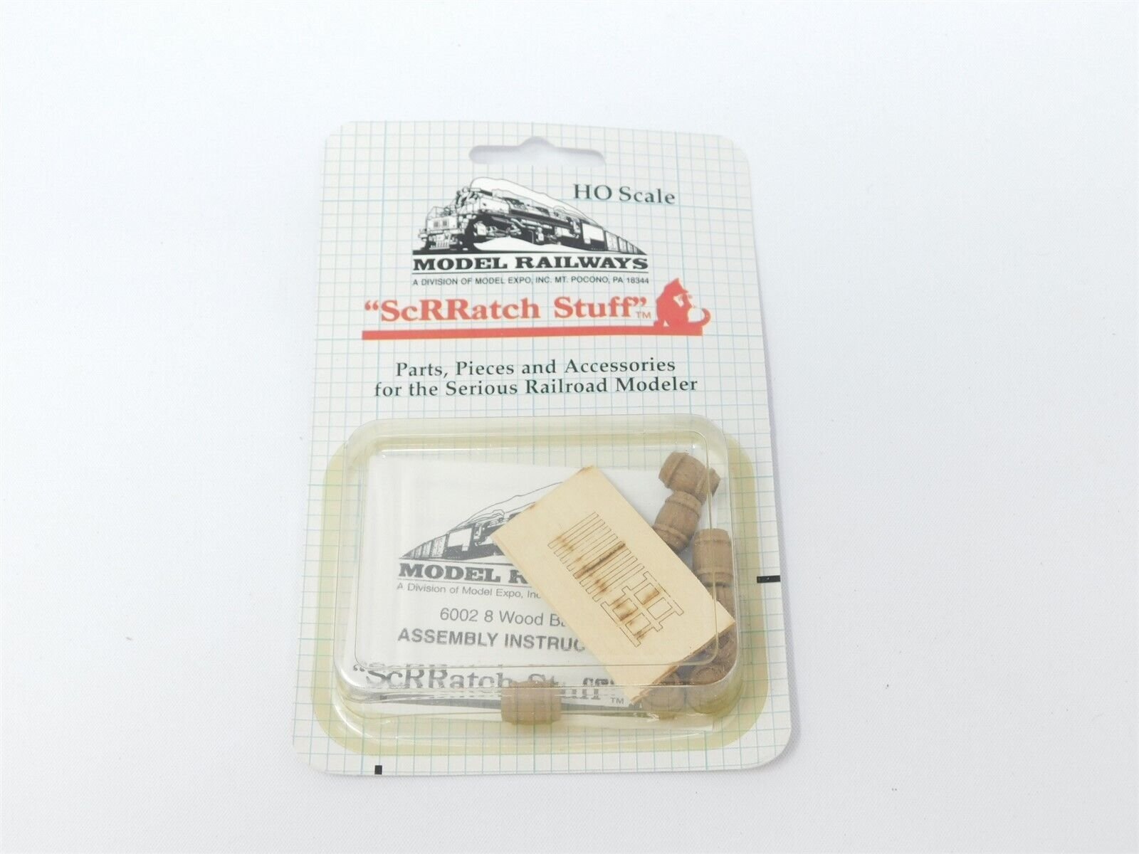 HO Scale Model Railways ScRRatch Stuff Kit #6002 Wood Barrels W/ Pallet