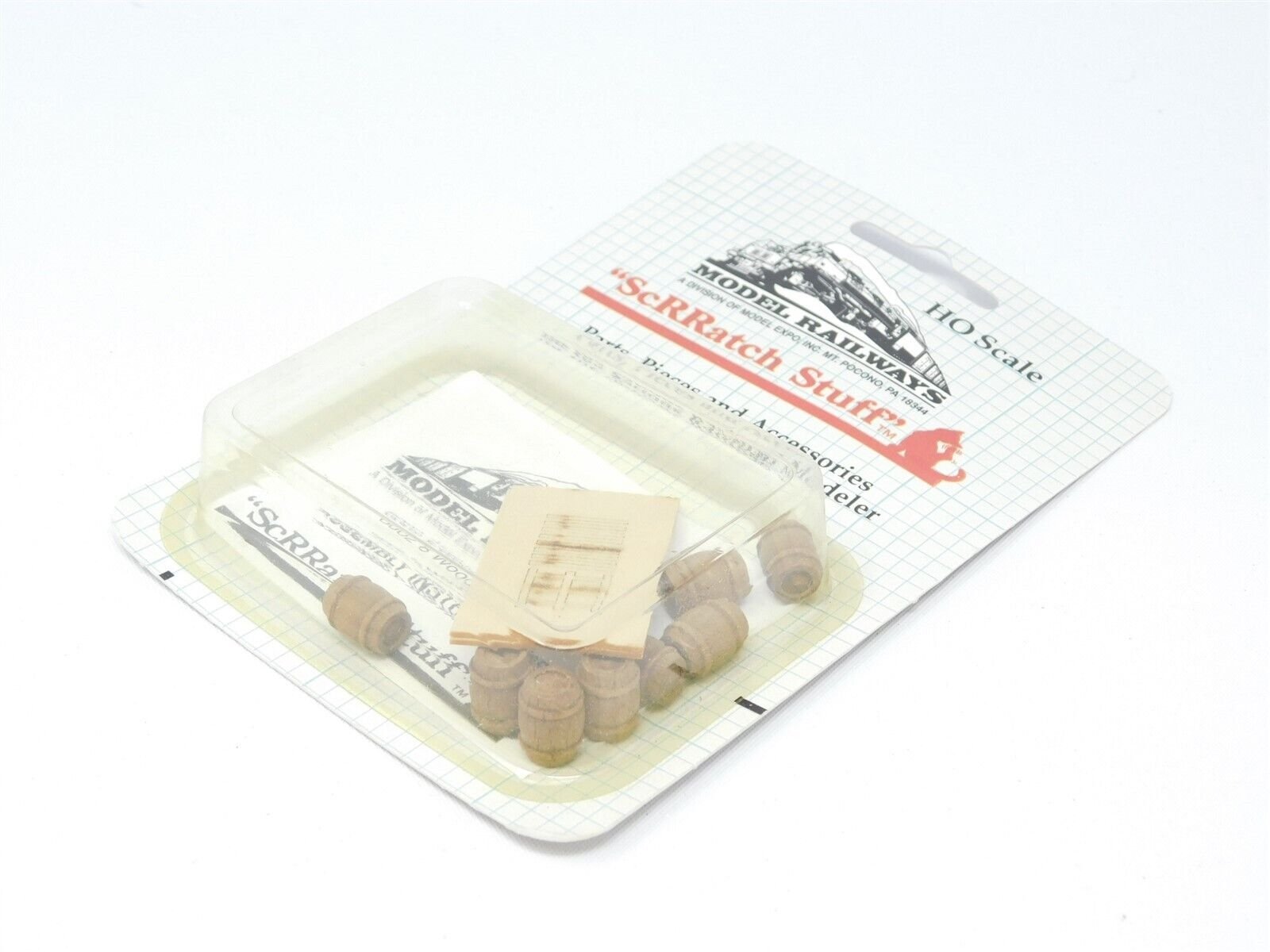 HO Scale Model Railways ScRRatch Stuff Kit #6002 Wood Barrels W/ Pallet