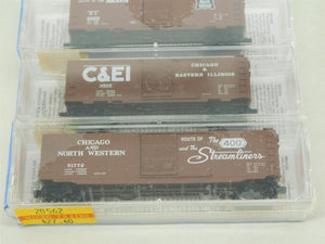 N Micro-Trains MTL 20562 RI C&EI CNW Windy City Special Box Cars 3-Pack - Sealed