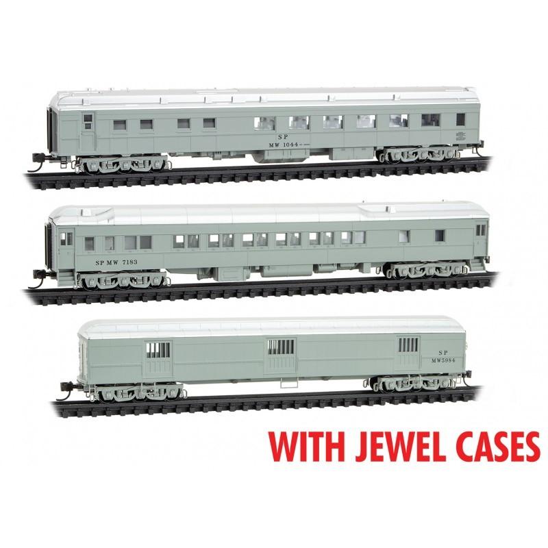 N Scale Micro-Trains MTL 98302230 SP MOW Maintenance of Way Passenger Set 3-Pack